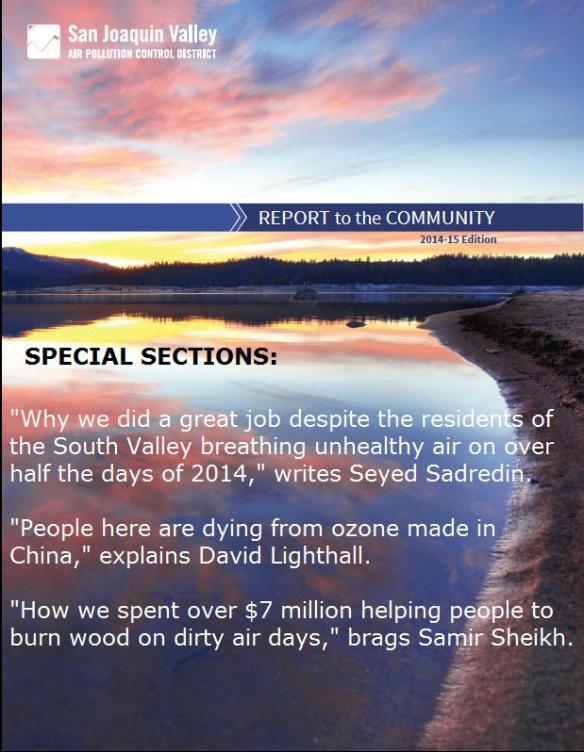 VALLEY AIR REPORT TO THE COMMUNITY